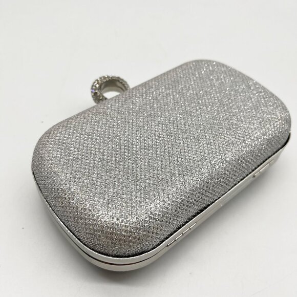 Expressions New York Silver Rhinestone Clutch - Picture 8 of 10